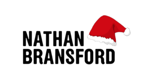 Nathan Bransford logo with Santa hat to accompany holiday gifts for writers