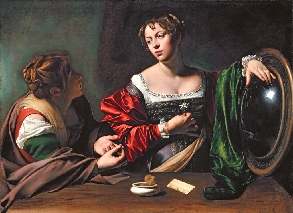 Martha and Mary Magdalene by Caravaggio